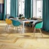 ⁦باركيه طبيعي - OAK CARAMEL HERRINGBONE⁩ - الصورة ⁦2⁩
