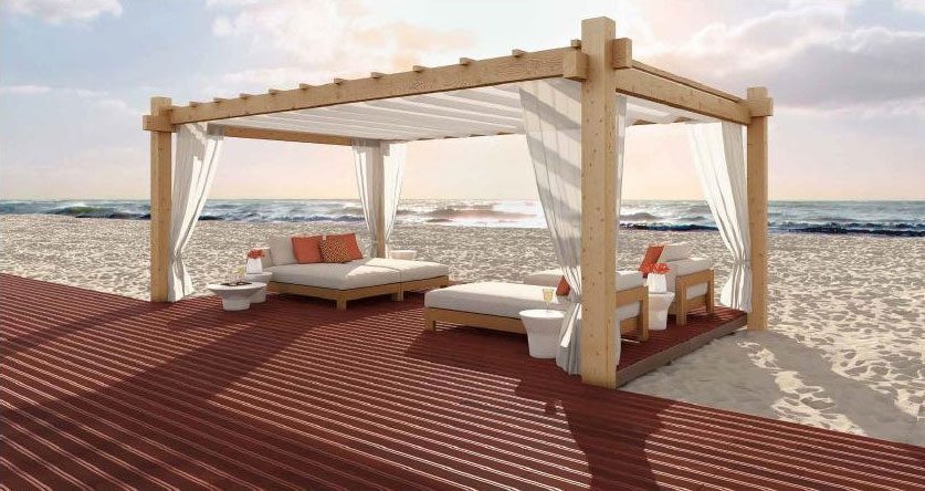 Portuguese deck Natural wood