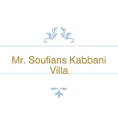 Mr. Soufian s Kabbani Villa Logo 1