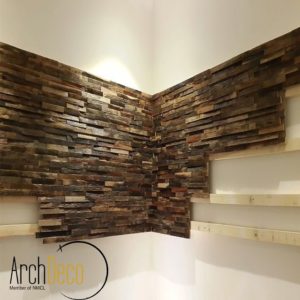 Wooden Flooring 3D Wooden Wall Clading Mineral Fiber Wall Cladding s Photos 8