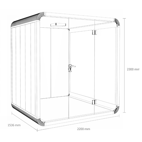 silence booth dimension L