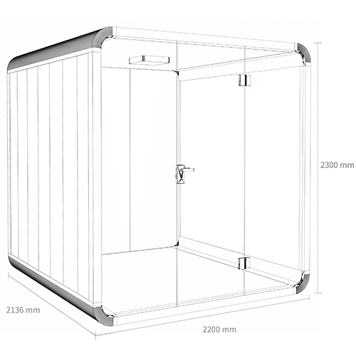 silence booth dimension XL